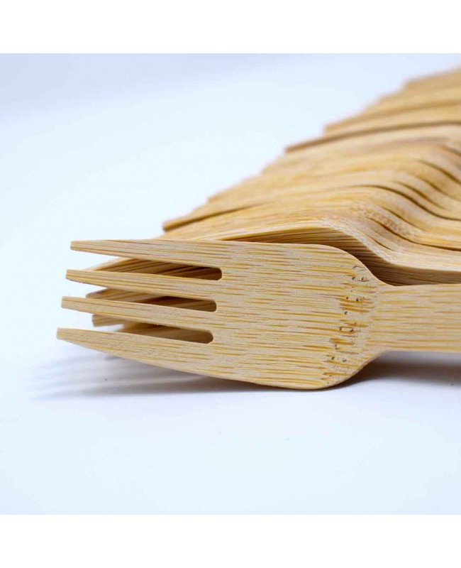 Disposable Bamboo Forks 100 Pack