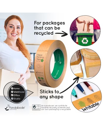 Paper Packing Tape 24mm x 50m 1/3/6/12 Pack