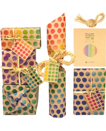 Recyclable Wrapping Paper - Multidots