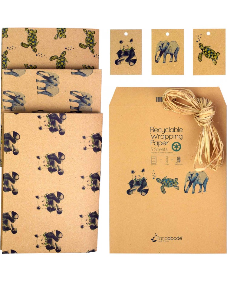 Bee Wrapping Paper Sheets - 100% Recyclable