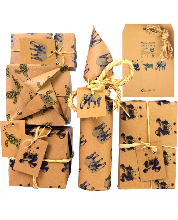 Recyclable Wrapping Paper by Pandabode